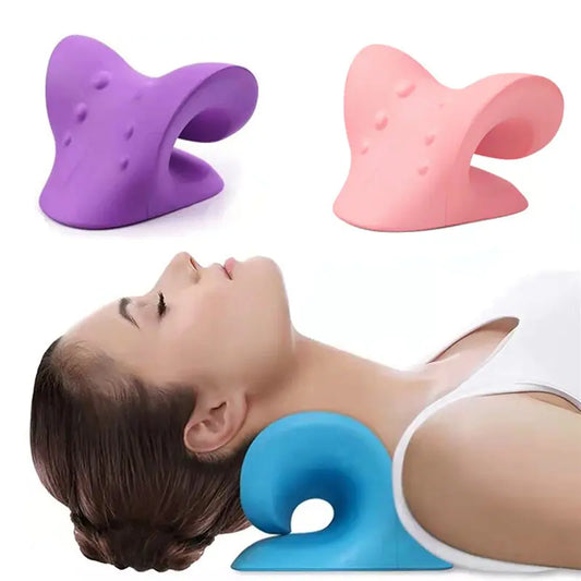 showing 3 different colors of chiropractic massage pillow