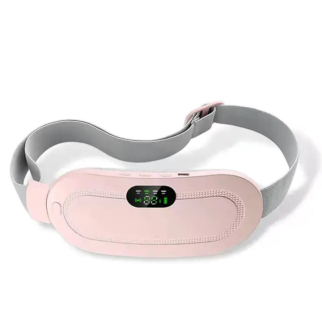 Blush Abdominal Massage Belt with gray belt