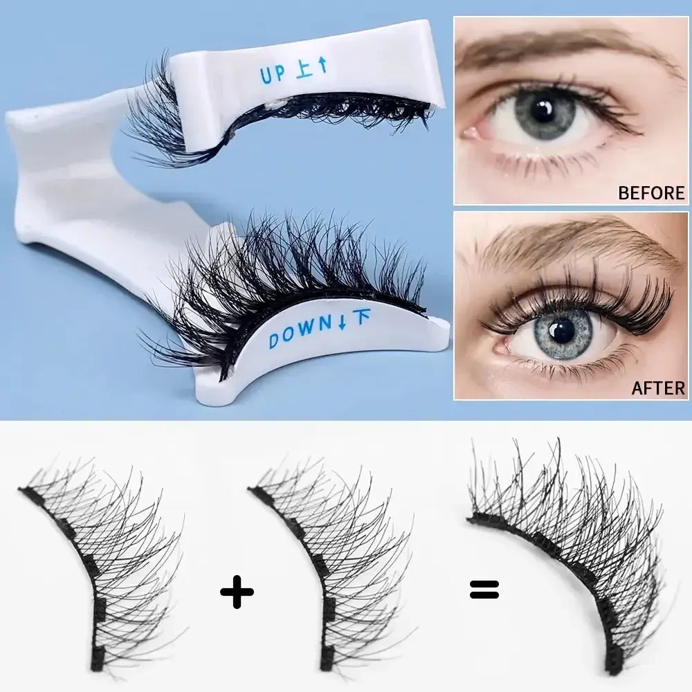 3D Magnetic Eyelashes Kit with eye sample