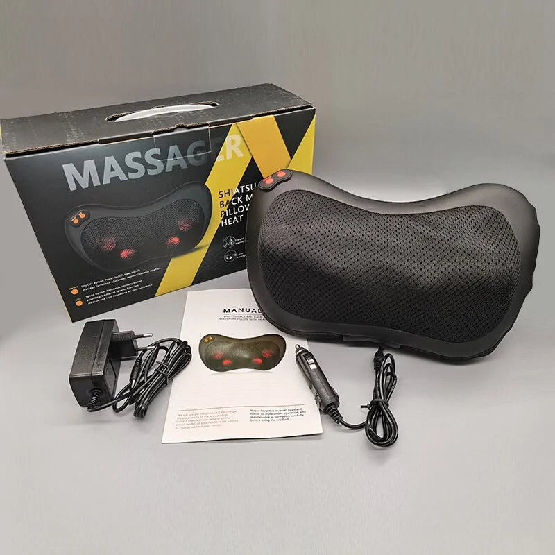 Portable Electric Massage Pillow with box and chargers