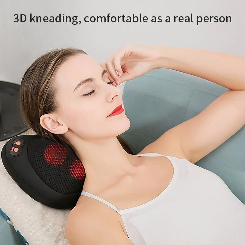 Sleeping while using a Portable Electric Massage Pillow