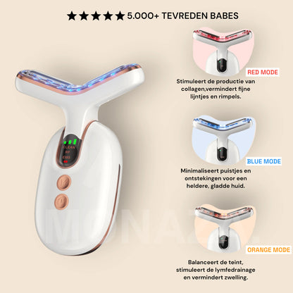 Showing multiple modes for Portable Face Massager for Skin Care