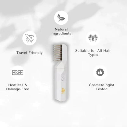 White 2-In-1 Hair Diffuser &amp; Aromatherapy Comb