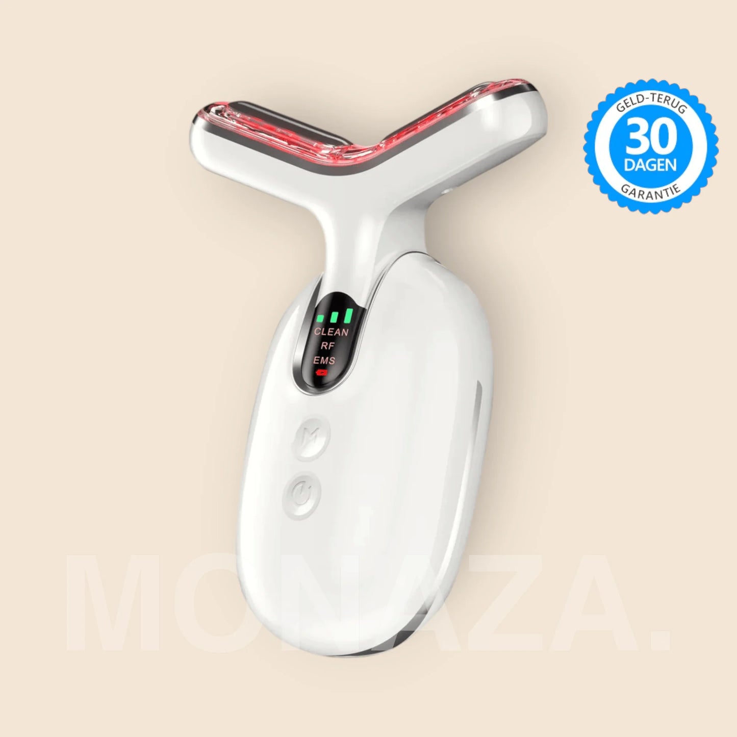 Showing screen led of Portable Face Massager for Skin Care
