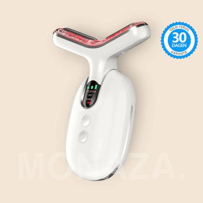 Showing screen led of Portable Face Massager for Skin Care