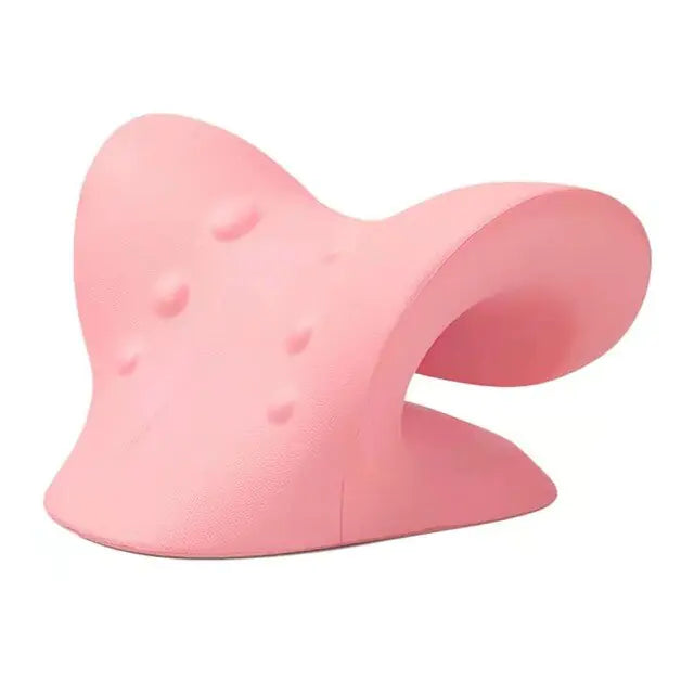 featuring pink chiropractic massage pillow